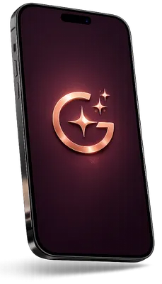 App Glowly en un iPhone